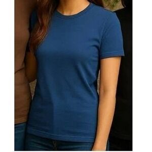 Zenana Navy Blue Plus Size Premium T-Shirt Top Soft Stretch Material -3x